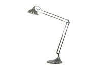 duża lampa podłogowa, serbrna duża lampa podłogowa, LUXOR-50057