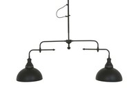 lamy bilardowe, czarne lampy wiszące z metalu, nowoczesne lampy wiszące, lampy nad stół  NEVADA-39911