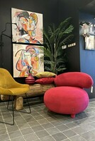 różowy fotel, fotel mti furninova, żółte krzesło w welurze, kolorowe obrazy do salonu, fotel do nowoczesnego wnętrza, ciekawy fotel, fotel w tkaninie do łatwego czyszczenia, niski fotel z oparciem (2)