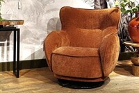 Fotel Sonora, Inne Meble Katowice, fotel obrotowy, tapicerowany fotel bujany, fotel MTI Furninova, ciekawy fotel obrotowy, fotel na jasnej ścianie,  (1)