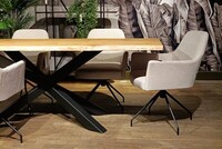 Stół dębowy z litego drewna, nowoczesny design i ponadczasowa trwałość, stół ręczne wykonany,  (1)