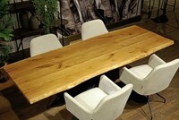 Stół dębowy z litego drewna, nowoczesny design i ponadczasowa trwałość, stół ręczne wykonany,  (2)