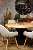 stół okrągły, stół średnica 120 cm, stół na jednej stopie, stół do jadalni, stól na  (7)