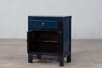 mała niebieska szafka z szufladami po renowacji M-67   TA18-7356-70-40-85 (4)