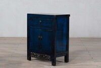 mała niebieska szafka z szufladami po renowacji M-67   TA18-7356-70-40-85 (3)