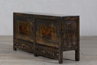 kolorowa komoda w połysku antyk Chiny M-54   TA18-7438-175-45-86 (9)