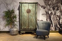 szafa orientalna, szafa vintige, szafa dwudrzwiowa, turkusowa szafa,  (4)