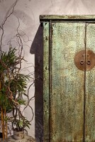 szafa orientalna, szafa vintige, szafa dwudrzwiowa, turkusowa szafa,  (5)