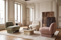fotel tapicerowany, fotel do salonu, nowoczesny fotel, designerski fotel, fotel boucle, fotel baranek, fotel z miękkim siedziskiem, fotel premium, fotel do czytania, fotel wypoczynkowy, fotel do sypialni, fotel do pokoju dz