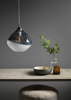 Lampa BELLA PENDANT FADED GREY, lampa wisząca, klosz szkło mleczno-szary transparentny