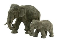 Zestaw figurek dekoracyjnych słoń indyjski, ciekawie zdobiona figurka słonia.
