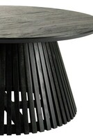 Drewniany stolik z lamelami, 