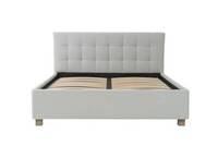 Łóżko w wersji STANDARD dostarczane z nóżkami drewnianymi BAROLO 9 cm,  Faro Bed High z wyskokimi drewnianymi nogami Vesta Large (19 cm)