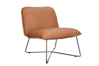 Fly Leather Jesolo Cognac leg Fly L+R BLAK Chrom_ side