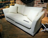 Elegancka kanapa z funkcją spania okazjonalnego, mała sofa do gabinetu