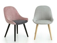Krzesła Layla można tworzyć w dwóch kolorrch tapicerki