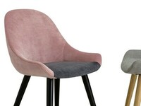 Krzesła Layla można tworzyć w dwóch kolorach tapicerki