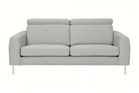 Sofa Luigi 3-osobowa w tkaninie Aquaclean, nóżki metalowe, chomowane RAVELLO