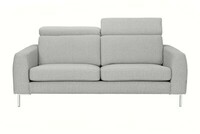 Sofa Luigi 3-osobowa w tkaninie Aquaclean, nóżki metalowe, chomowane RAVELLO