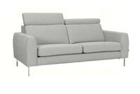 Sofa Luigi 3-osobowa w tkaninie Aquaclean, nóżki metalowe, chomowane RAVELLO