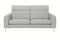 Sofa Luigi 3-osobowa w tkaninie Aquaclean, nóżki metalowe, chomowane RAVELLO