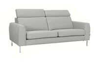 Sofa Luigi 3-osobowa w tkaninie Aquaclean, nóżki metalowe, chomowane RAVELLO