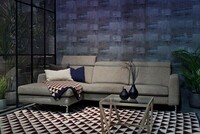 Sofa Luigi z szezlongiem  w aranżacji