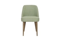 Oscar, jasnozielone krzesło do jadalni, dostępne również w tkaninach Aquaclean