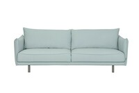 Sofa Phoenix 3-osobowa z typem poduszek Day, nogi metalowe PHOENIX INOX. Nogi drewniane dostępne w kolorach z próbnika