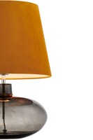 nowoczesne lampy Kaspa, musztardowy abażur