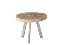 oryginalny stolik z litego drewna, okrągły z jednego kawałka suar, drewno egzotyczne