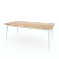 stół wersja z białymi nogami stół 200cm, możliwość domówienia szufladek w ramach stołu 
