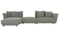 Szara, narożna sofa modułowa Scarlett