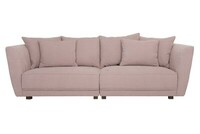 Różowa, pudrowa sofa 3-osobowa 