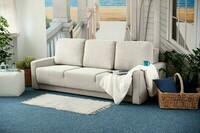 Kremowa sofa Stanley z boczkiem B ( 13 cm)