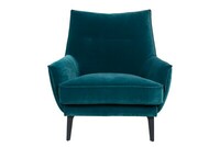 fotel Willow w tkaninie celine petrol 