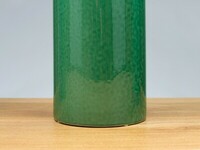 Zielony ceramiczny wazon na kwiaty, klasyczny zielony wazon (1)