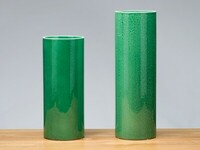Zielony ceramiczny wazon na kwiaty, klasyczny zielony wazon (2)
