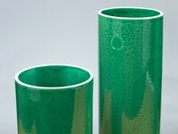 Zielony ceramiczny wazon na kwiaty, klasyczny zielony wazon (3)