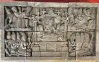 Płaskorzeźba, obraz z kamienia, 6 części puzzle