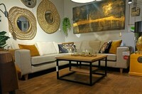 Elegancka sofa narożnikowa w kolorze ecrue, uniwersalny narożnik, symetryczny narożnik do salonu