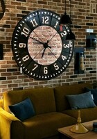 Zegar na ścianę do pokoju - Big Wheel, duży podświetlany zegar