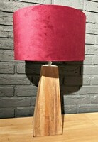 Lampa z naturalnego, egzotycznego drewna tekowego. Podstawa bez abażura