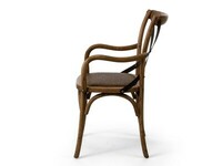 krzesła i fotele Moma, drewniane, dąb, naturalne kolory i czarne, krzesła gięte, oparcie X 