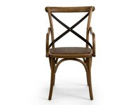 krzesła i fotele Moma, drewniane, dąb, naturalne kolory i czarne, krzesła gięte, oparcie X 