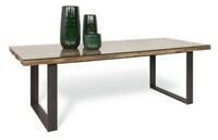 oryginalny, unikatowy stół z blatem z drewna egzotycznego -drewno tekowe. Stoły wg. indywidualnych projektów klienta