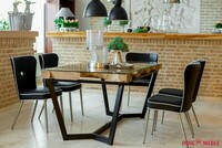 stół z blatem egzotycznym tek Inne meble salon meblowy w Lublinie 