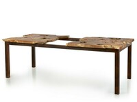 stoły z blatami z drewna egzotycznego , plastry tekowe, nogi no wyboru (1)