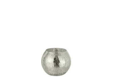 świecznik w  kształcie kuli, srebrny wazonik 7740