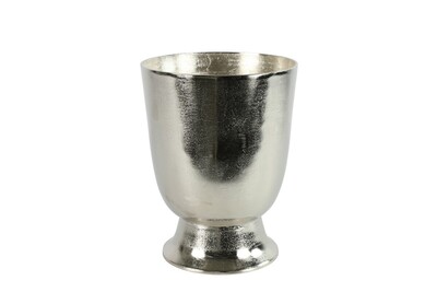 wysoki srebrny wazon z aluminium, połysk srebrny 788911